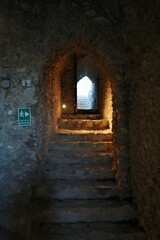 Obraz premium Pontone - Scala di accesso della cripta della Basilica di Sant'Eustachio