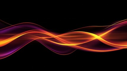 Naklejka premium Abstract Orange and Purple Wave Background for Modern Design