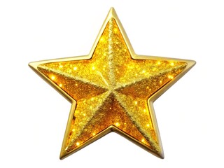 Fototapeta premium Sparkling Yellow Star Accessories - Glittering PNG Design