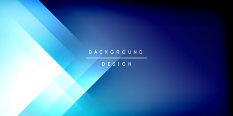 Fototapeta premium Dynamic shadow lines geometric shapes