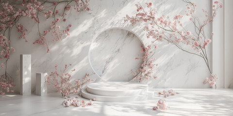 white vase with flowers