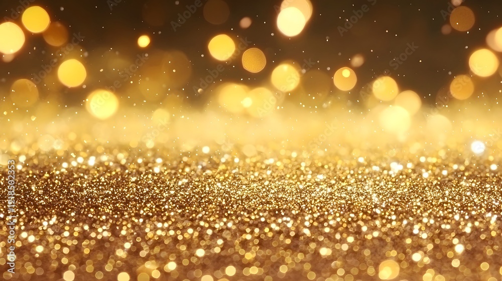 Fototapete captivating metallic gold glitter texture with fine sparkling particles and reflective elements crea