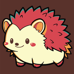 Hedgehog Retro Vectors & Illustrations