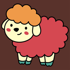 Sheep Retro Vectors & Illustrations