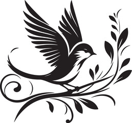 bird Vector Silhouette Images .