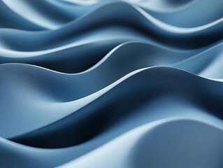 Obraz premium Abstract 3d rendering of undulating patterns. Smooth waves with gradient colors for modern backgrounds. Poster, cover, branding, banner, placard., Generative AI