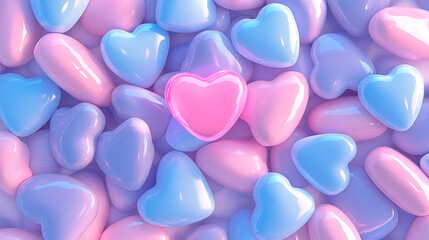 Heart shape made on sugar background, sweet pattern, valentine's day, party greeting design