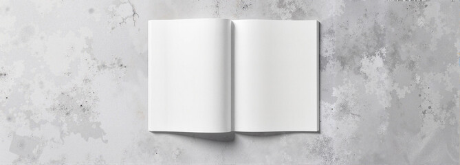 Minimalist calendar mockup on gray concrete background