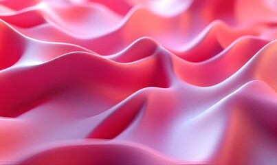 Obraz premium Abstract 3d rendering of extruded stripes. Minimalist wavy surface for modern background. Poster, cover, branding, banner, placard., Generative AI