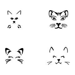cat face with a soft touch and adorable style for all ages