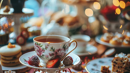 Traditional English tea high tea