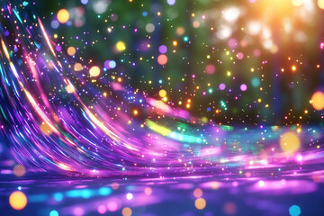 Ethereal Pastel Bokeh: Dreamy Iridescent Lights Drifting Across Soft Background