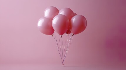 Bright Balloons Floating in Harmony, Symbolizing Joy and Celebration