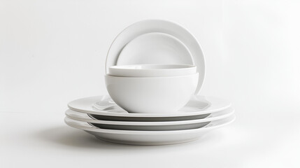 White background lighting dishware dessert