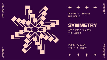 Abstract geometry brutalism background. Brutalist banner template, event design for digital advertisement and social media. Creative geometric shape layout design, vector illustration