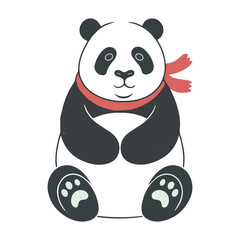 Cute Red Panda Sitting Photo