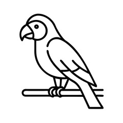 Fototapeta premium Parrot perched on a branch
