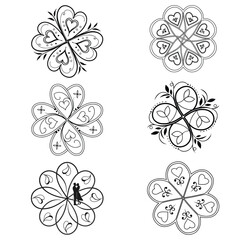 A Romantic Vector ,valentine,love bonds, Romantic heart , Relation of heart, Everlasting beating heart