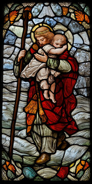 St. Christopher. AI generative.