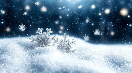 winter space of snow 