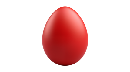 Perfect Red Easter Egg Symbol of Spring and New Beginnings Holiday Decoration Festive Image Springtime Icon