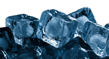 Obraz premium 氷の結晶、透明な輝き