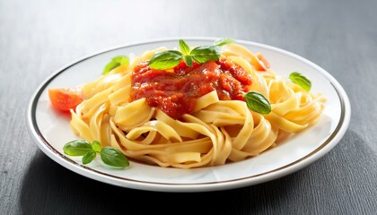 tagliatelle pasta al pomodoro, AI generated