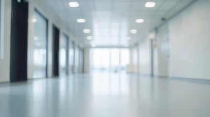 blur image background of corridor in hospital or clinic image