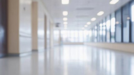 blur image background of corridor in hospital or clinic image