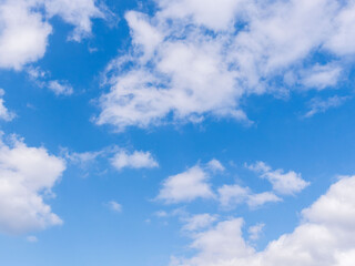 1月の青空と白い雲212