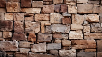 Rustic Brown Stone Wall Texture with Light for a Naturalistic Look
