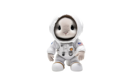 Adorable Astronaut Bunny Plush Toy in Space Suit for Kids Room Decor Websites and Branding