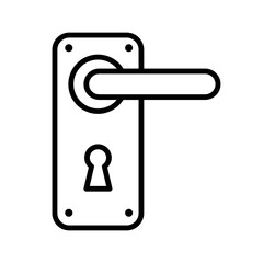 door handle sign symbol vector icon