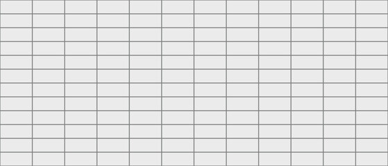 Apron faience texture. White brick wall. Seamless kitchen background. Metro backdrop. Ceramic tile pattern. Vintage rectangle brickwall. Cement backsplash. Stone surface. Vector illustration.