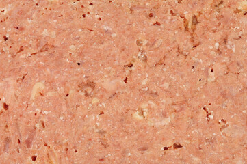 Corned beef meat slice texture background detail