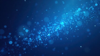 Abstract Blue Sparkle Background Shimmering Lights and Glowing Particles for Design Projects