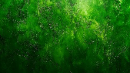 Abstract Green Textured Painted Surface Background