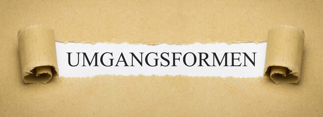 Umgangsformen