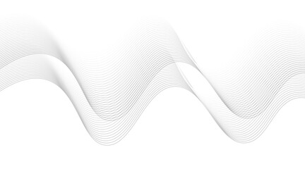 Wave of the many colored lines Abstract wavy stripes on a white background isolated Creative line art Vector illustration EPS 10 Design elements created using the Blend Tool Curved smooth tape.