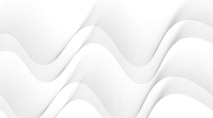 Wave of the many colored lines Abstract wavy stripes on a white background isolated Creative line art Vector illustration EPS 10 Design elements created using the Blend Tool Curved smooth tape.