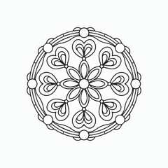 abstract mandala floral background