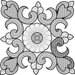 sketch vector illustration silhouette design ornament ornament classic vintage decoration.eps