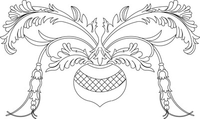 vector sketch illustration of the silhouette design of ornamental plants in pots for interior spaces.eps