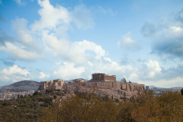 Acropolis of Athens, travel background