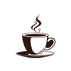 Minimalistic Coffee Cup Design Perfect for Cafes and Beverage Branding Concepts