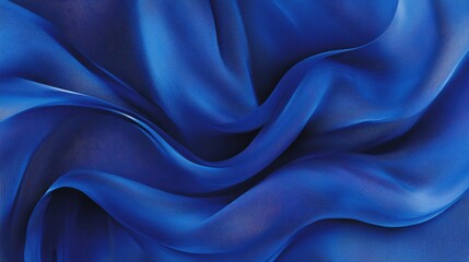 Obraz premium Flowing blue fabric texture
