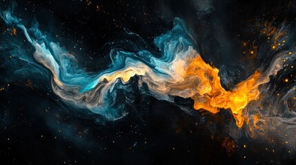 Cosmic Dance: A Celestial Abstract