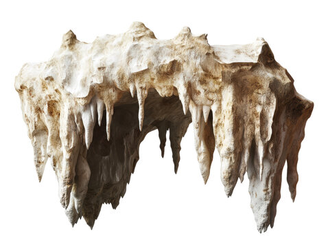 Isolated Stalactite Cave Formation