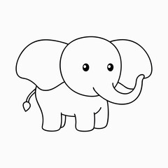 vector-silhouette-of-animal-outline-for-cute-aleph
