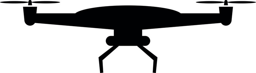 Drone aerial camera icon logo vector